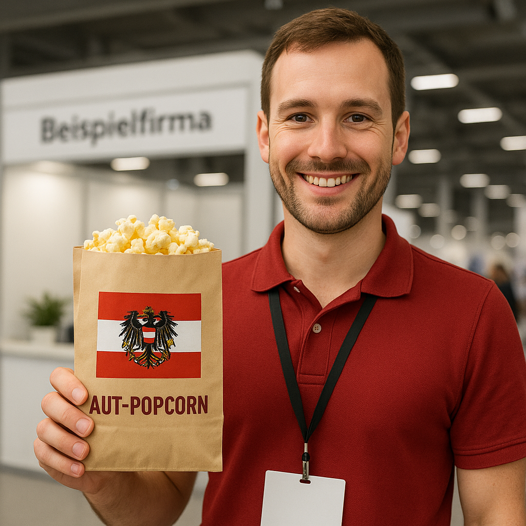 Popcorn mit Firmenbranding